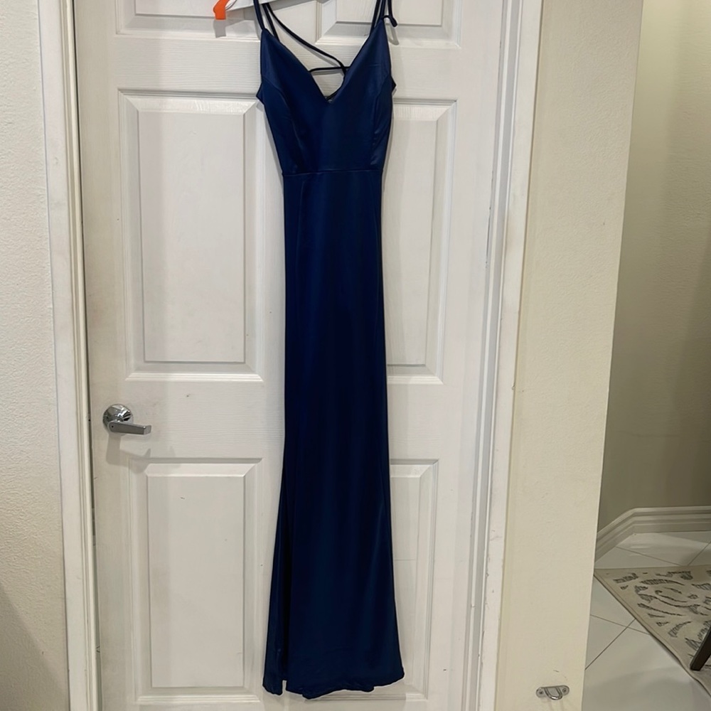 Blue sexy gown